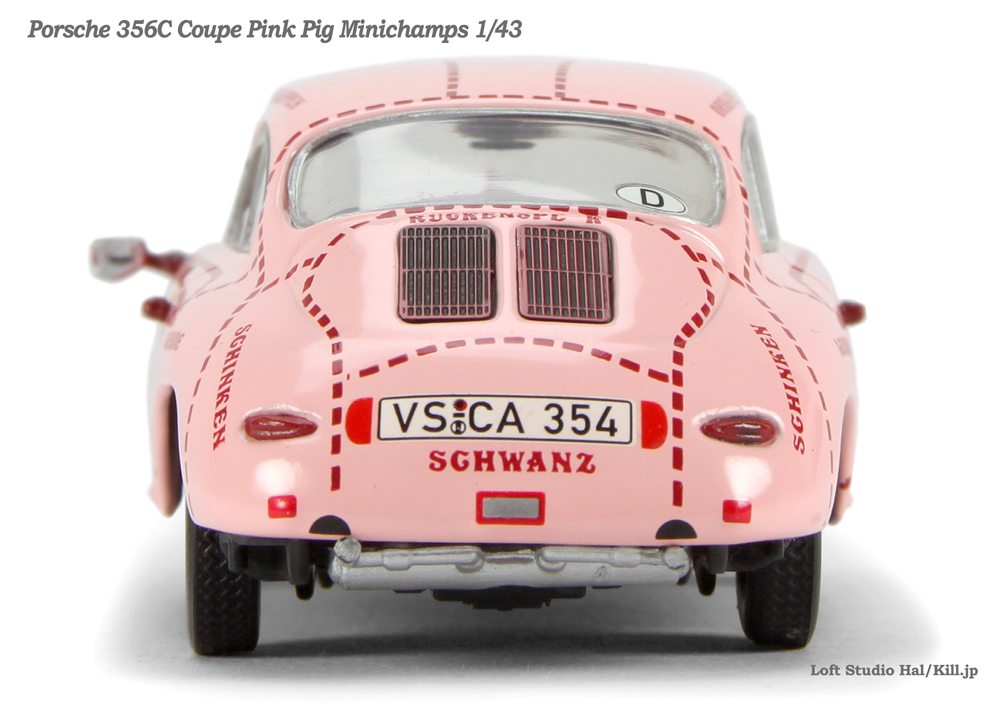Porsche 356C Coupe Pink Pig Minichamps 1/43